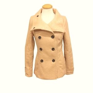 H&M Double Breasted Blush Vegan Pea Coat- Sz. 4